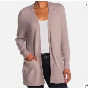 Madewell cozy walker cardigan Heather/Boysenberry women’s S Marino wool & alpaca